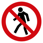 P03	Für Fußgänger verboten