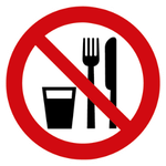 P19	Essen und Trinken verboten