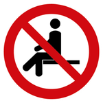 P39	Sitzen verboten