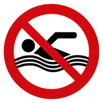 P47	Schwimmen verboten