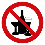 P48	Genuss von Alkohol verboten - Alkoholverbot