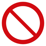 P001	Allgemeines Verbotszeichen