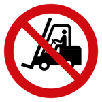P006	Für Flurförderzeuge verboten