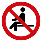P018	Sitzen verboten