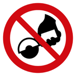 P034	nicht zulässig für Freihandschleifen und handgeführtem Schleifen