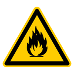 D-W001 - Warnung vor feuergefährlichen Stoffen