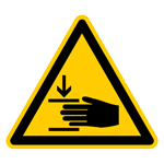 D-W027 - Warnung vor Handverletzungen